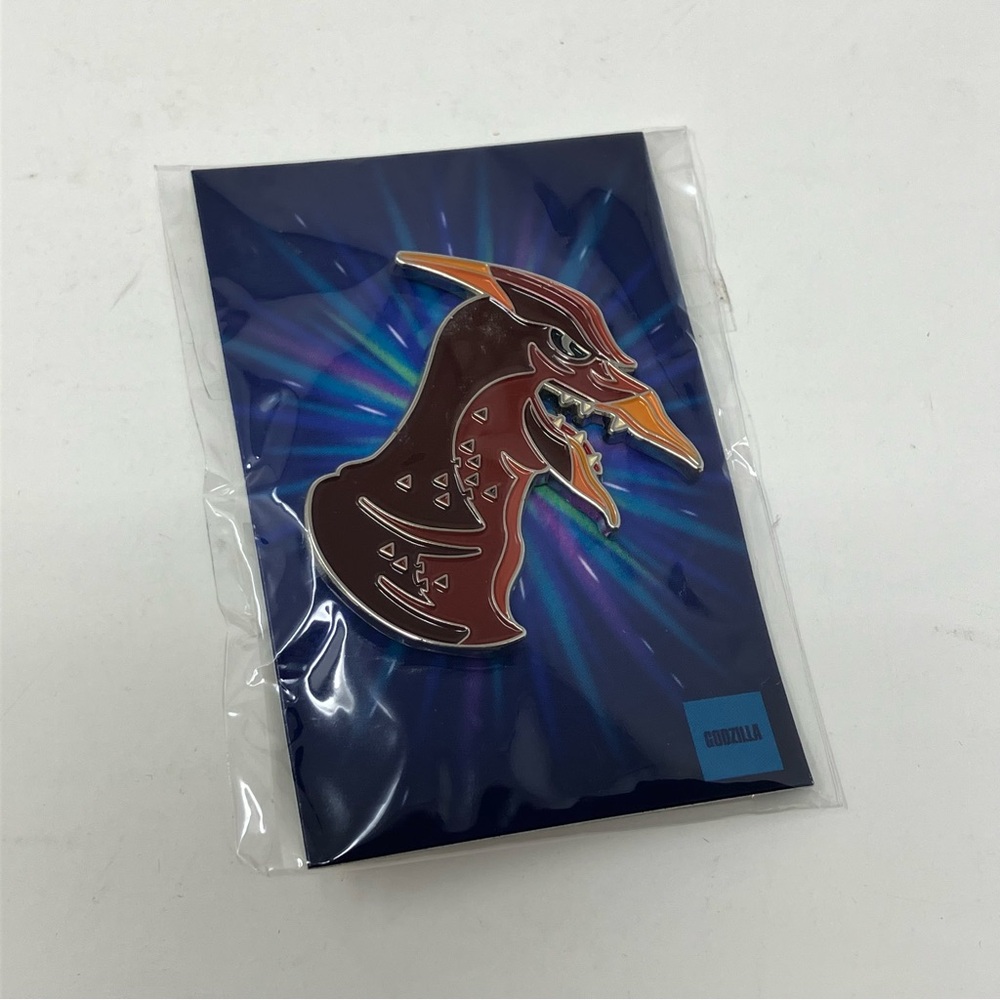 Mondo Tom Whalen Godzilla Rodan Enamel Pin